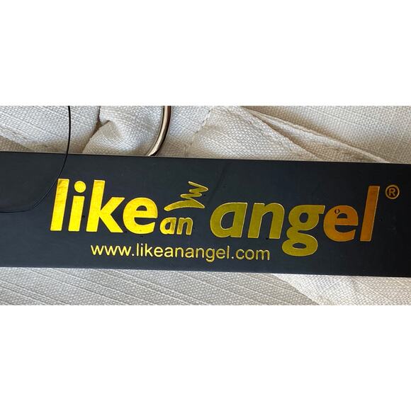 Like an Angel Pants Size M Ivory Strap Details Flex Waist Pockets - Picture 7 of 10